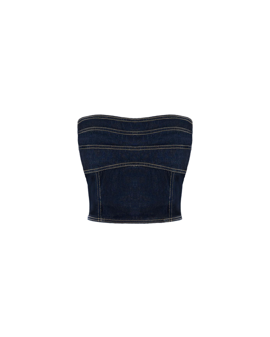 Strapless Denim Top