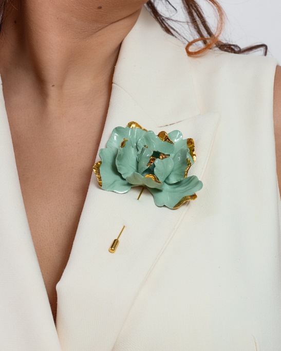 Tulip Brooche - Sage