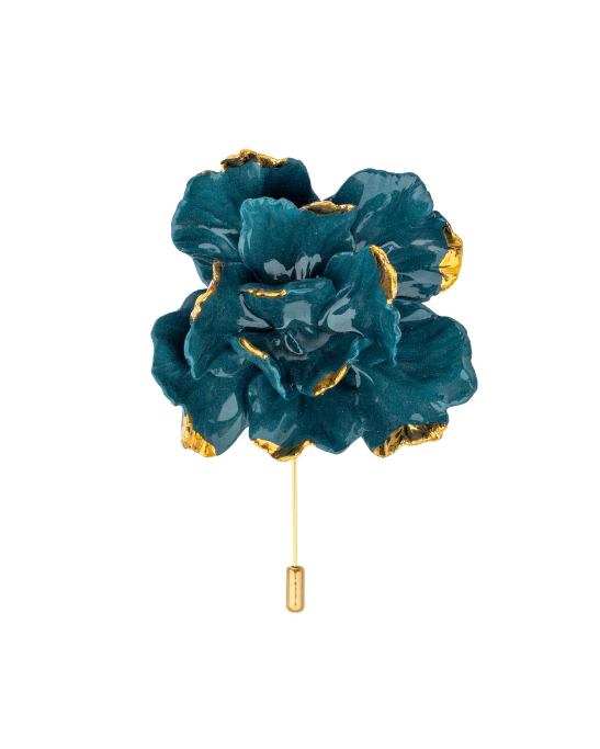 Tulip Brooche - Teal
