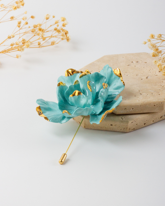 Tulip Brooche - Turquoise