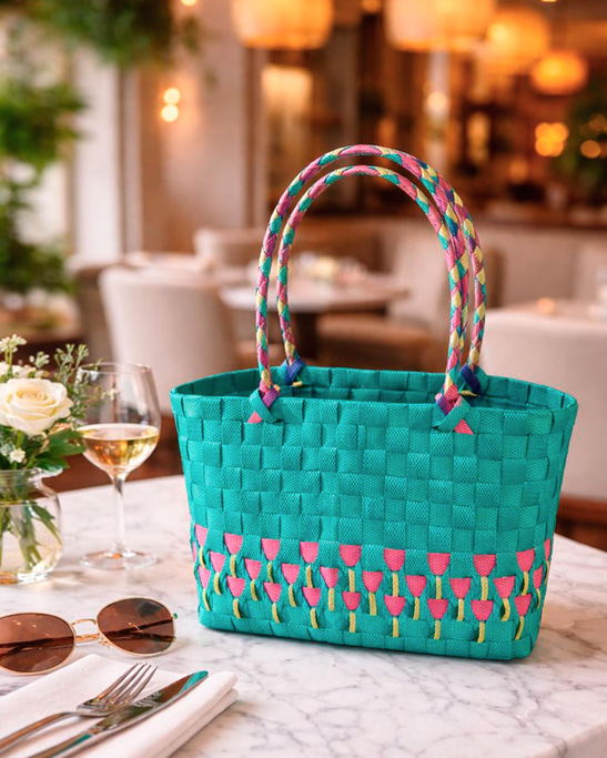 Turquouise Bloom Bag
