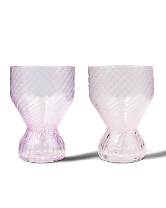 Twisted Pinks Glasses