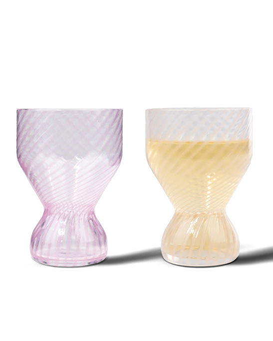 Twisted Pinks Glasses