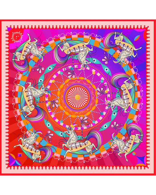 Unicorn Carousel Cotton