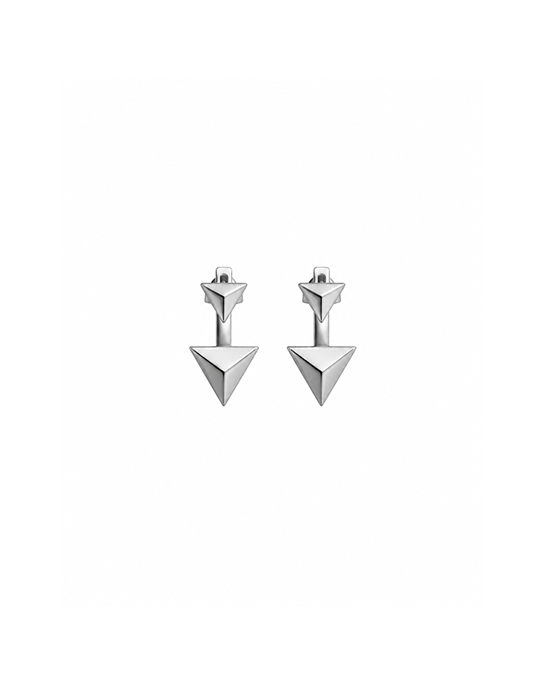 Upsıde Down Gold Plated Earrıngs