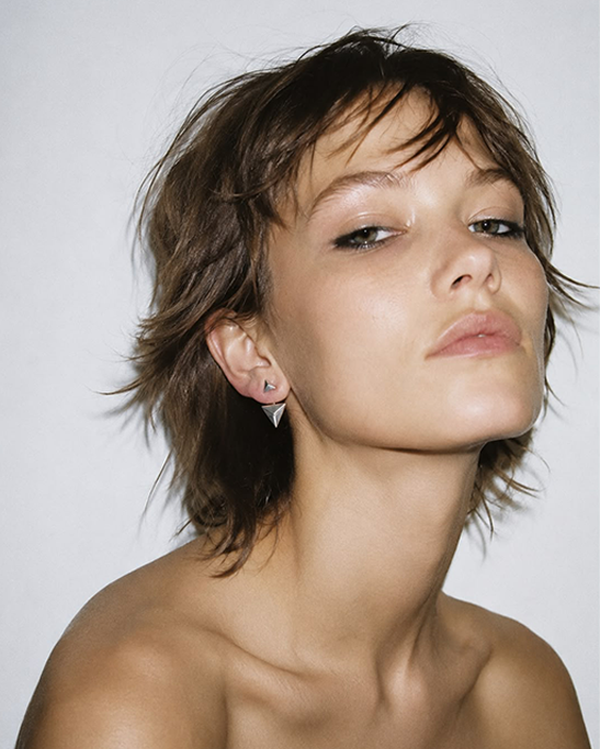 Upsıde Down Gold Plated Earrıngs