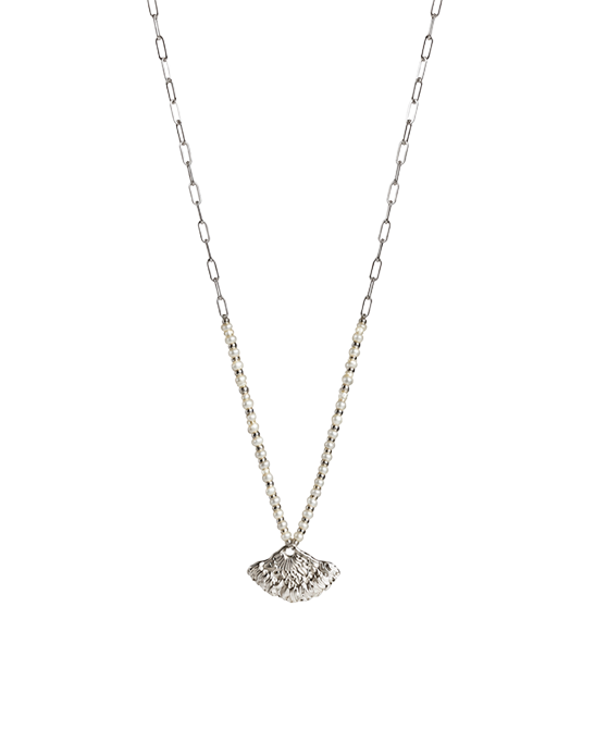 Venus Pearl Necklace Silver
