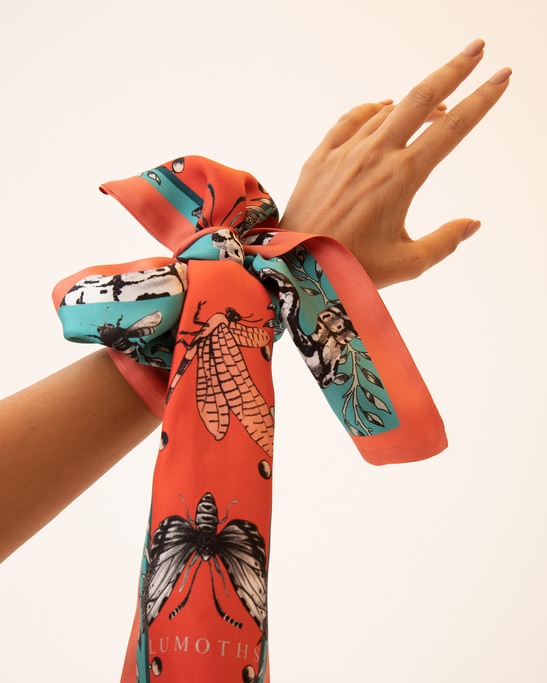 Watcher/ Snakes & Orchids Silk Twill