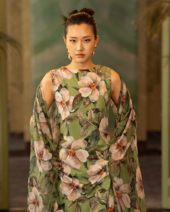 Whisper Wind Green Gown