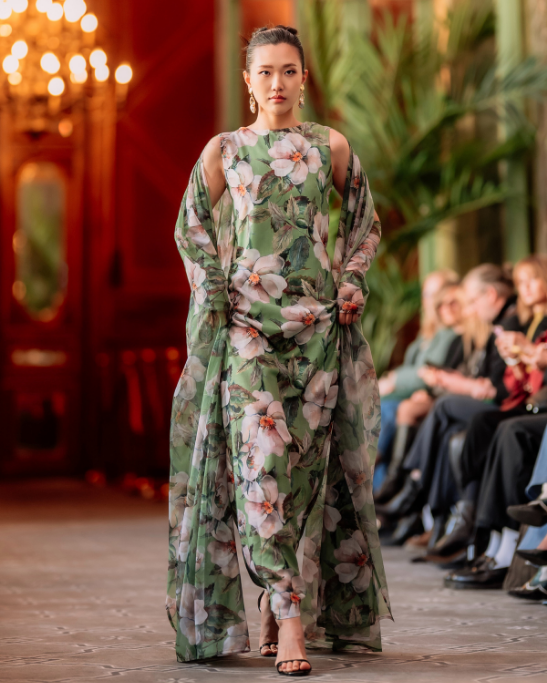 Whisper Wind Green Gown