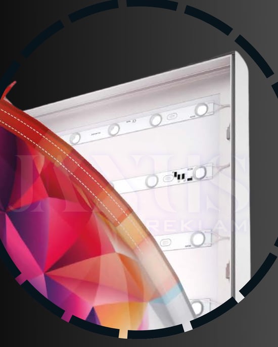 Lightbox - 5cm Profil İç Mekan - Uzun kenar ölçüsü 100 cm'e kadar