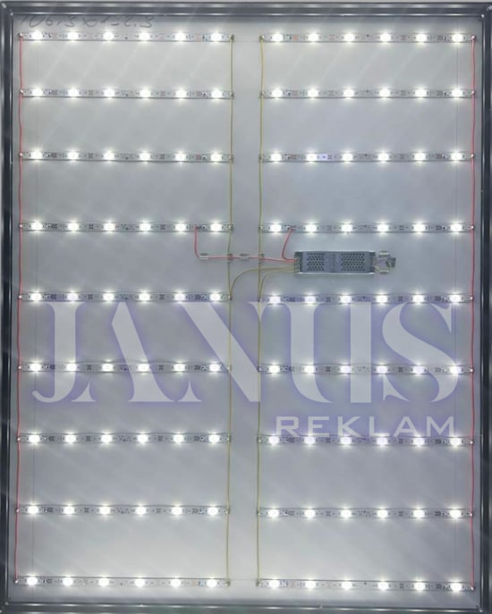 Lightbox - 5cm Profil İç Mekan - Uzun kenar ölçüsü 100 cm'e kadar