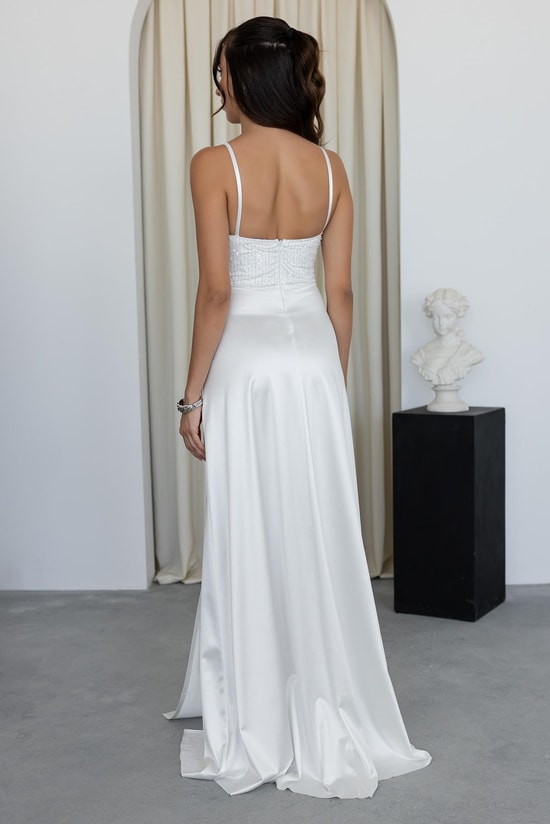 White Evening Dress