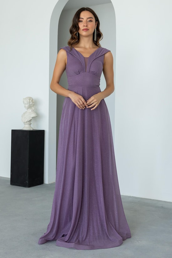 Purple Evening Dress