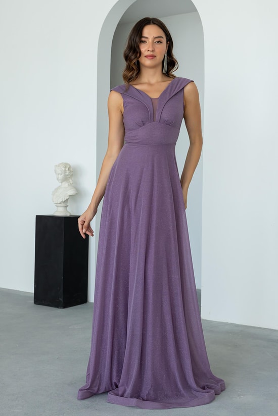 Purple Evening Dress