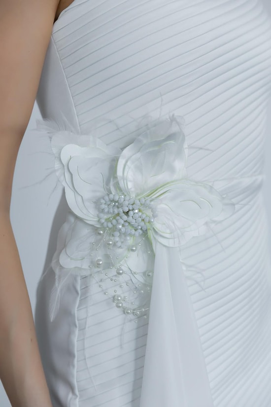 White Evening Dress
