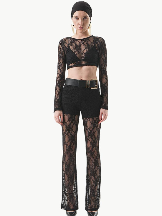 24SS103004 TW3-694 İÇİ ŞORT ASTARLI ESNEK DANTEL PANTOLON Kategorisiz Modelleri