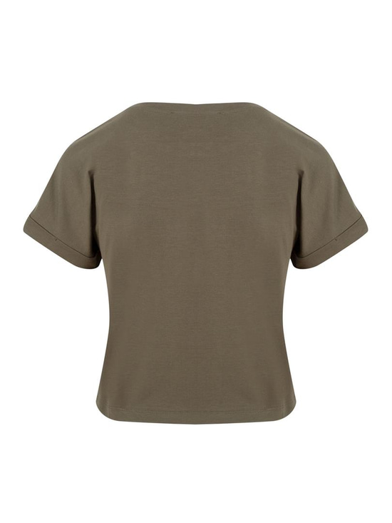 ATTACUS Bisiklet Yaka Basic Tişört - Koyu Gri Melanj
