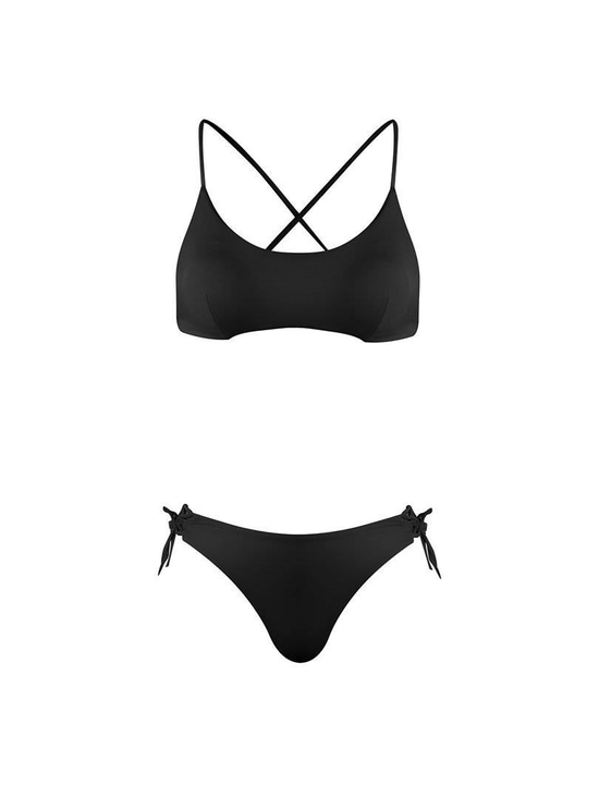 Bağlamalı Bikini - Siyah