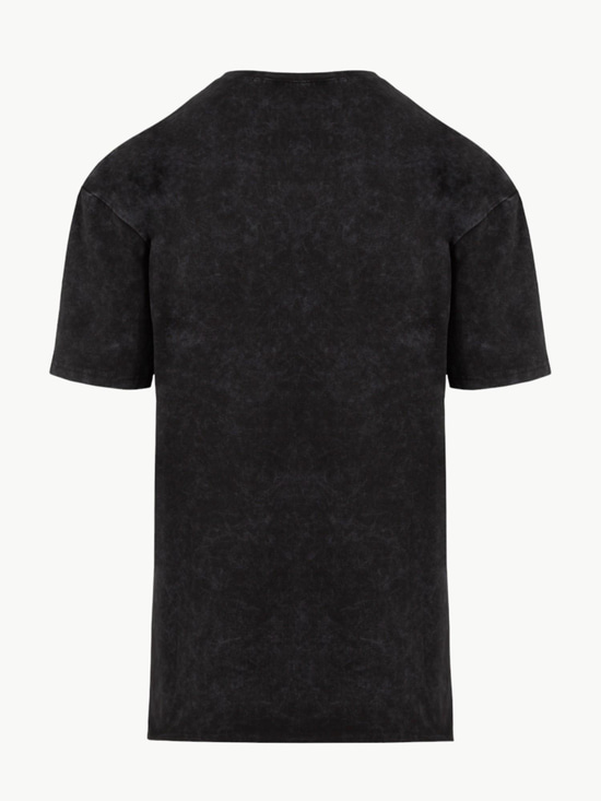 Batik Görünümlü Oversize T-Shirt - Antrasit  T-shirt Modelleri