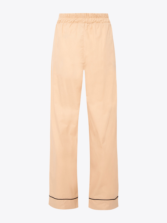 Beli Lastikli Bol Paça Pantolon - Bej