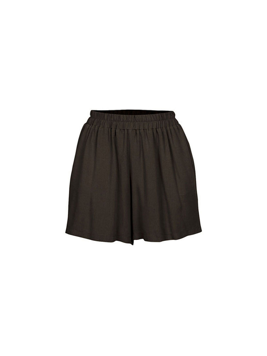 Beli Lastikli Şort - Siyah
