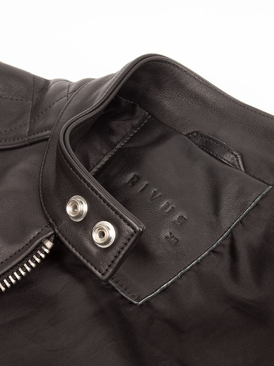 Biker Deri Ceket - Siyah