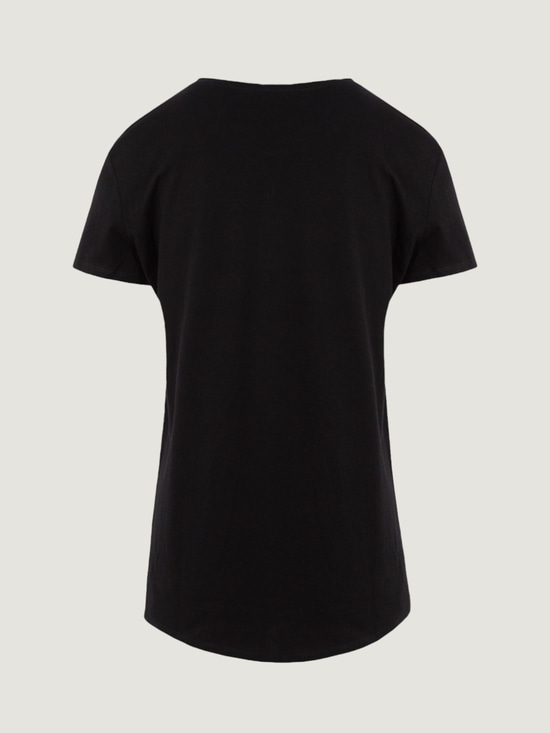 Bisiklet Yaka Basic T-Shirt - Siyah T-shirt Modelleri