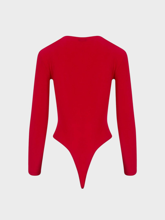 Burgu Detaylı Çıtçıtlı Body - Kırmızı Body Modelleri