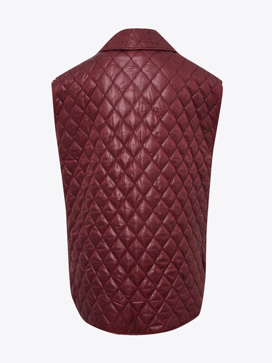Cepli Kapitone Yelek - Bordo