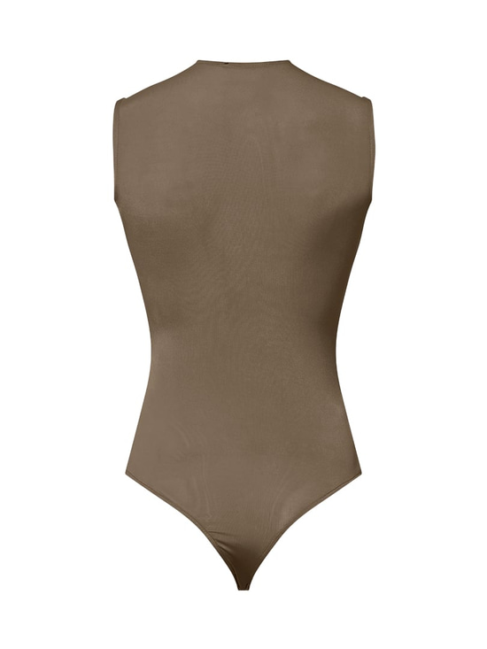 Çıtçıtlı Kolsuz İkonik Body - Haki