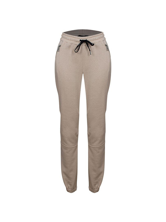 Fermuarlı Cep Detaylı Eşofman Pantolon - Bej