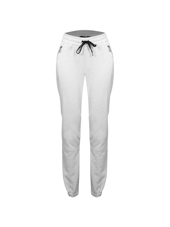 Fermuarlı Cep Detaylı Eşofman Pantolon - Ekru