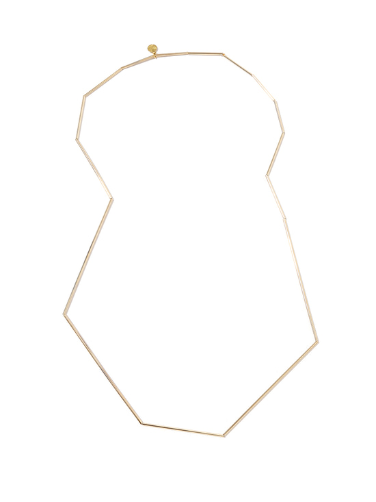 Geometrik Şekil Kolye - Gold