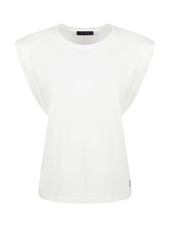 HELIANTHUS Vatkalı T-shirt - Beyaz