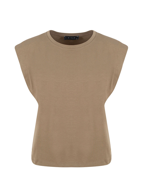 HELIANTHUS Vatkalı T-shirt - Haki
