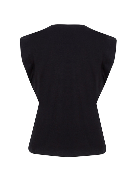 HELIANTHUS Vatkalı T-shirt - Siyah