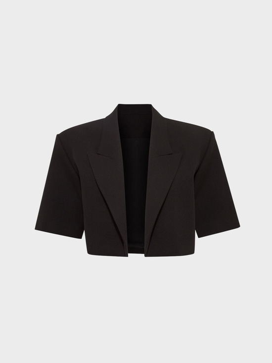 Kadın, Bayan Modern Fit Kısa Blazer Ceket - Siyah Kategorisiz Modelleri