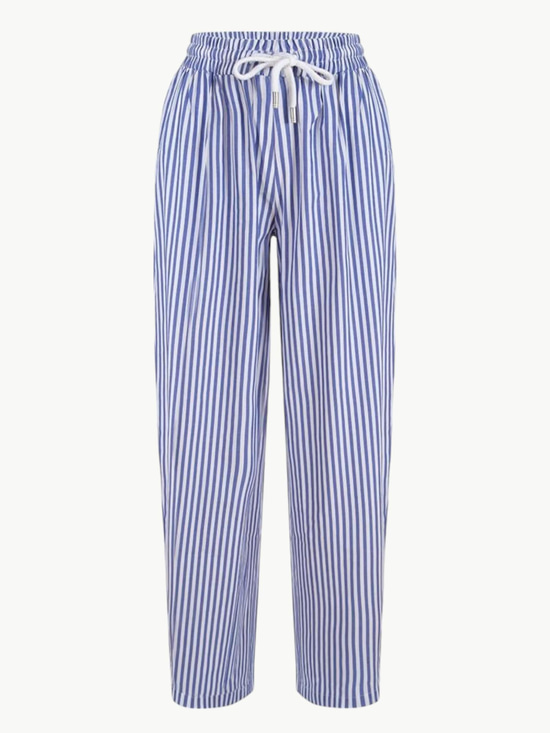 Koton Pantolon - Mavi Çizgili Pantolon Modelleri