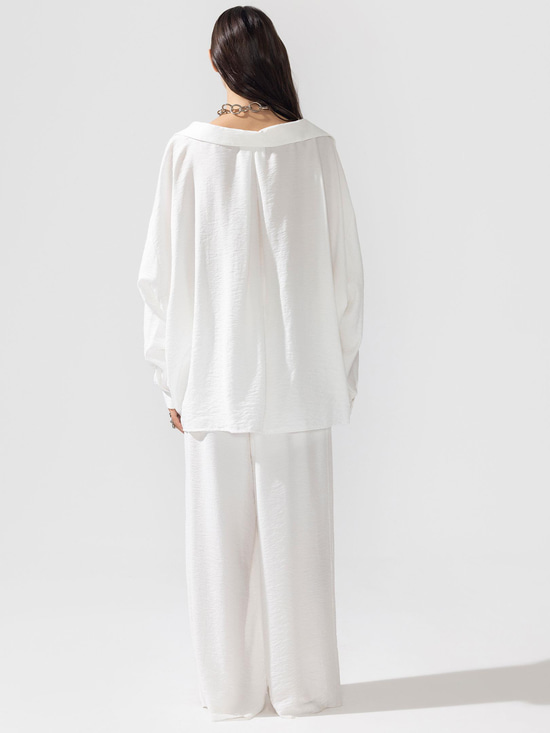 Oversize Gömlek - Ekru