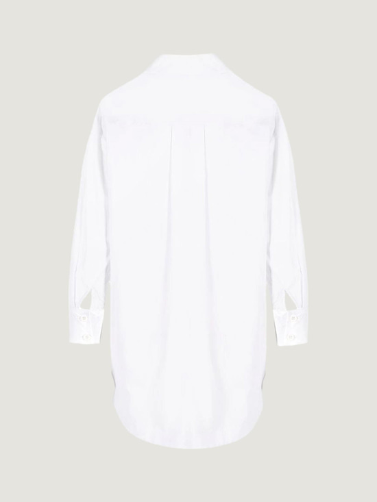 Oversize Kesim Koton Gömlek - Ekru Gömlek Modelleri