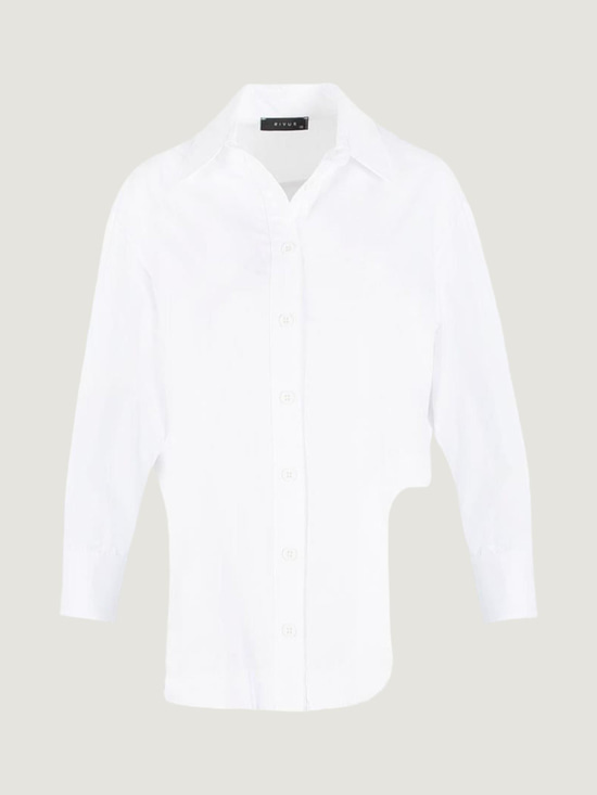 Oversize Kesim Koton Gömlek - Ekru Gömlek Modelleri