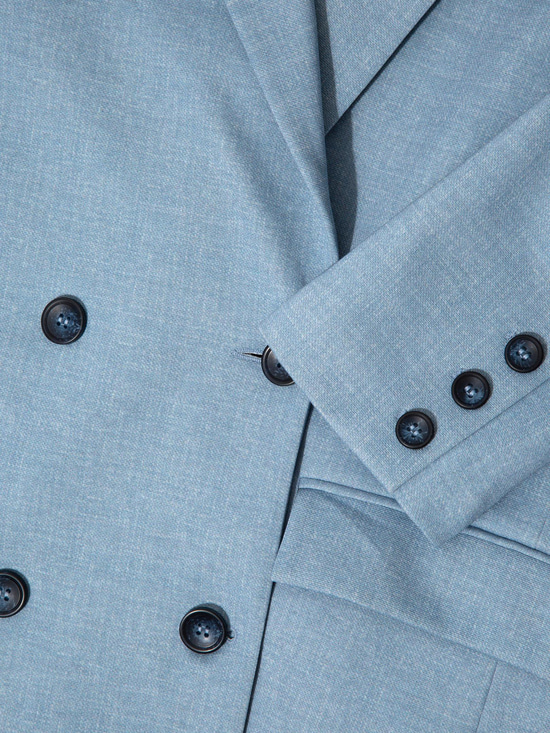 Oversize Kruvaze Kesim Ceket - Mavi Ceket Modelleri