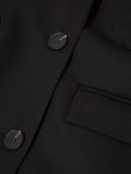 Oversize Kruvaze  Kesim Ceket - Siyah Ceket Modelleri