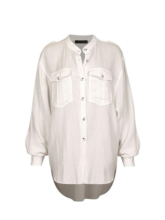 Oversize Pamuklu Gömlek - Beyaz Gömlek Modelleri