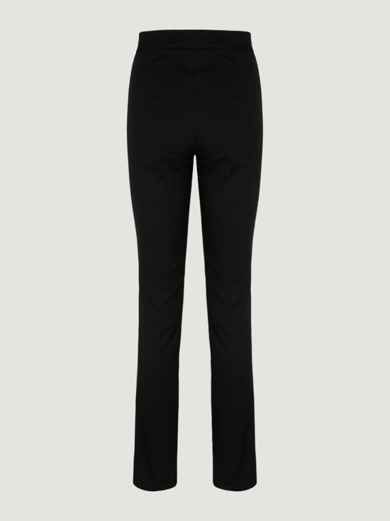 Paçası Yırtmaç Detaylı Skinny Pantolon - Siyah Pantolon Modelleri