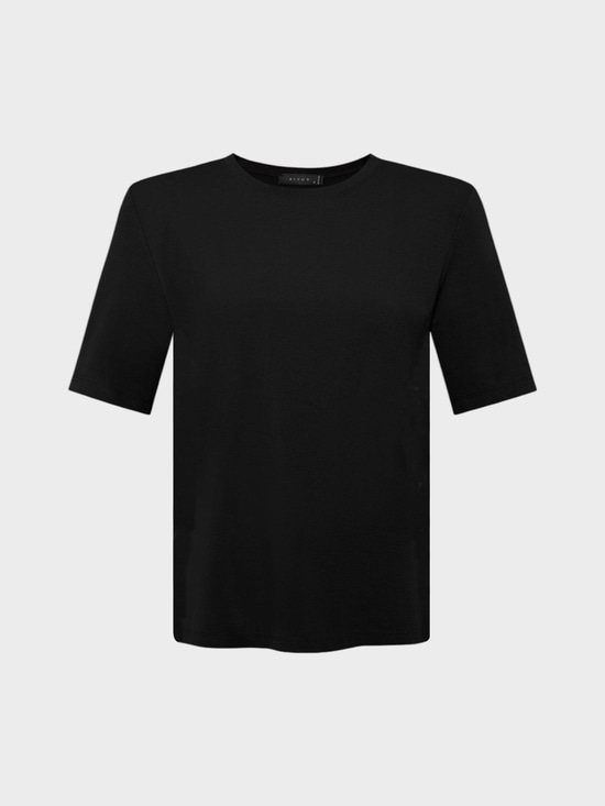 Premium Yumuşak Tuşeli Vatkalı T-Shirt - Siyah T-shirt Modelleri