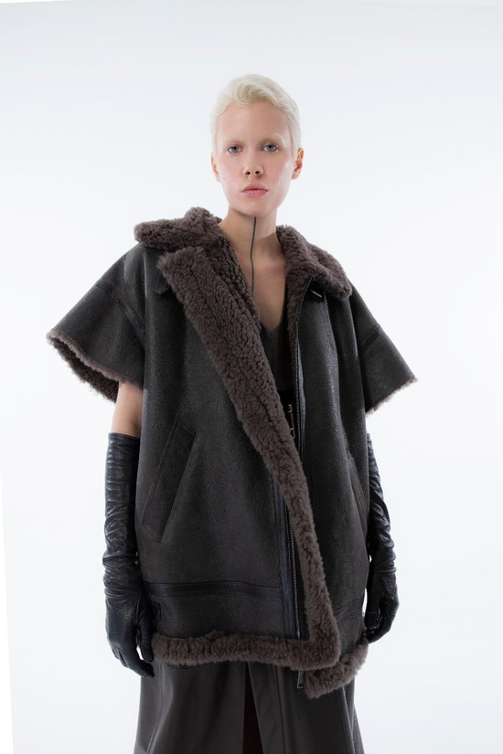 Shearling Over Vest - Antrasit