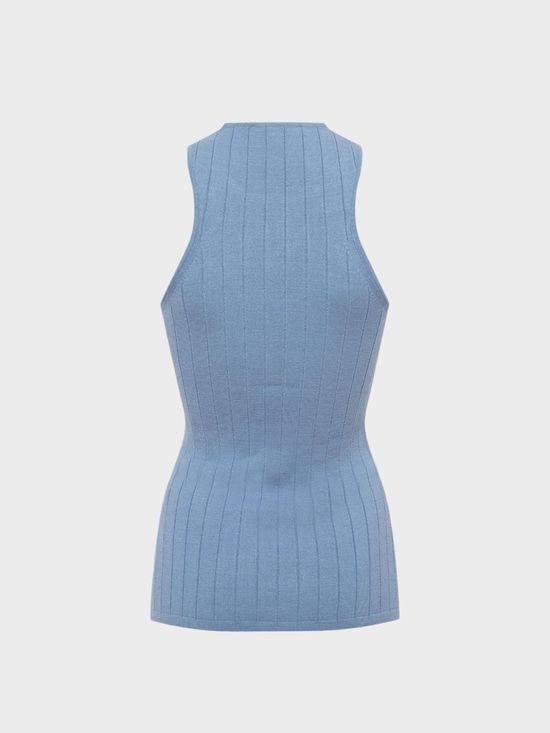 Sıfır Kollu Halter Yaka Örme Bluz Kategorisiz Modelleri