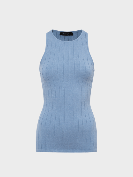Sıfır Kollu Halter Yaka Örme Bluz Kategorisiz Modelleri